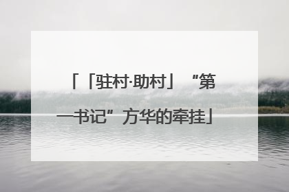 「驻村·助村」“第一书记”方华的牵挂