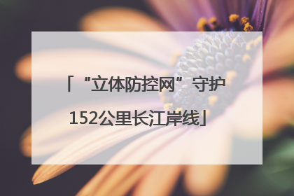“立体防控网”守护152公里长江岸线