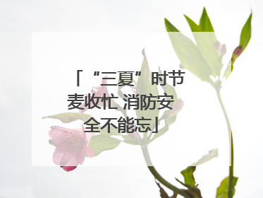 “三夏”时节麦收忙 消防安全不能忘