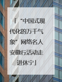“中国式现代化的万千气象”网络名人安徽行活动走进休宁
