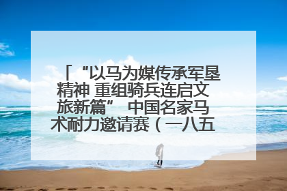 “以马为媒传承军垦精神 重组骑兵连启文旅新篇” 中国名家马术耐力邀请赛（一八五团站）暨重启骑兵连活动正式启动