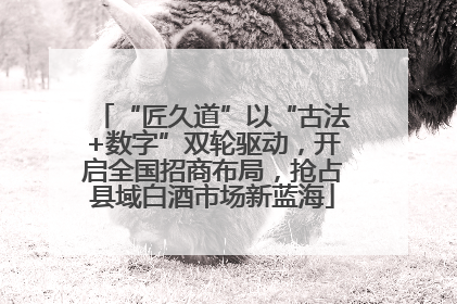 “匠久道”以“古法+数字”双轮驱动，开启全国招商布局，抢占县域白酒市场新蓝海