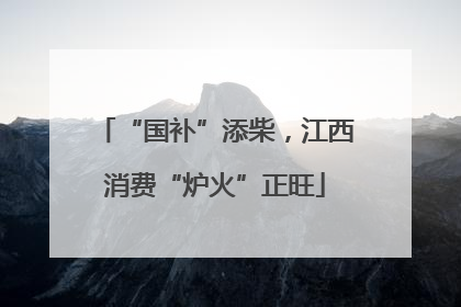 “国补”添柴，江西消费“炉火”正旺