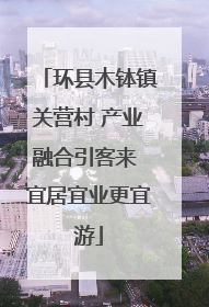 环县木钵镇关营村 产业融合引客来 宜居宜业更宜游