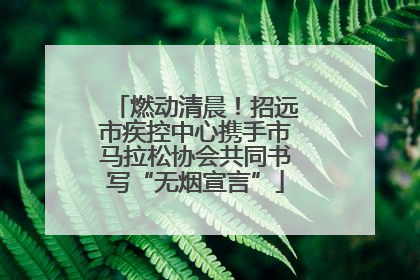 燃动清晨！招远市疾控中心携手市马拉松协会共同书写“无烟宣言”