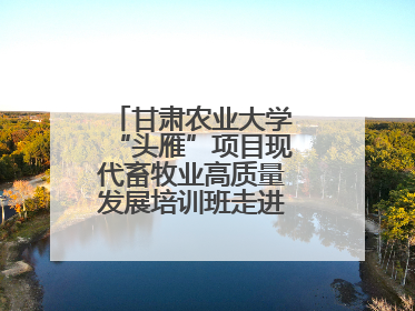 甘肃农业大学“头雁”项目现代畜牧业高质量发展培训班走进榆林榆阳区