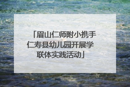 眉山仁师附小携手仁寿县幼儿园开展学联体实践活动