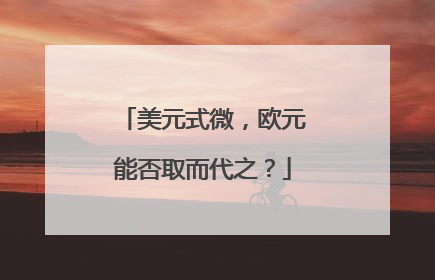 美元式微，欧元能否取而代之？