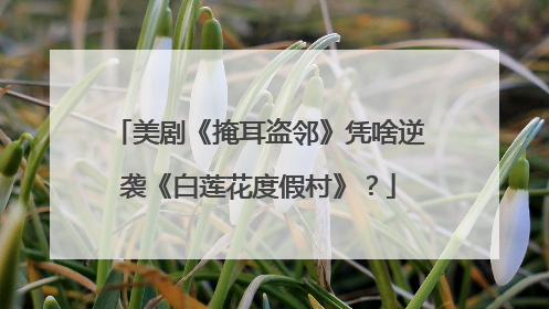 美剧《掩耳盗邻》凭啥逆袭《白莲花度假村》？