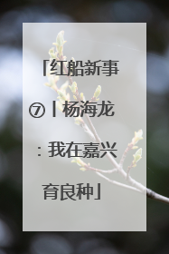 红船新事⑦丨杨海龙：我在嘉兴育良种