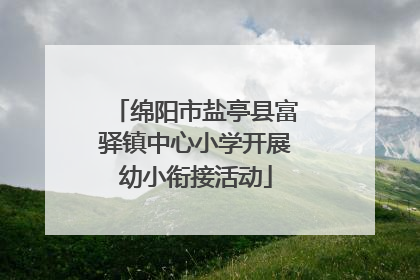 绵阳市盐亭县富驿镇中心小学开展幼小衔接活动