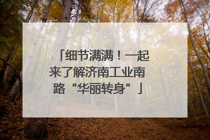 细节满满！一起来了解济南工业南路“华丽转身”