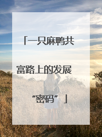一只麻鸭共富路上的发展“密码”