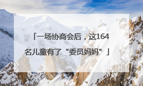 一场协商会后，这164名儿童有了“委员妈妈”