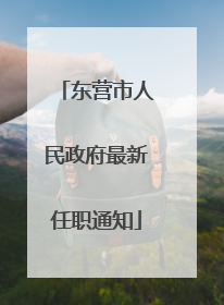 东营市人民政府最新任职通知