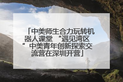 中美师生合力玩转机器人课堂 “遇见湾区”中美青年创新探索交流营在深圳开营