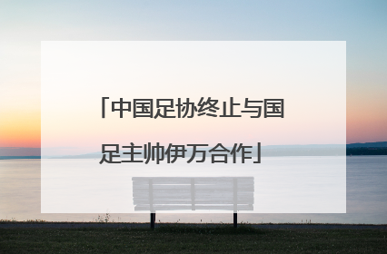 中国足协终止与国足主帅伊万合作