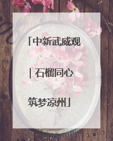 中新武威观｜石榴同心 筑梦凉州