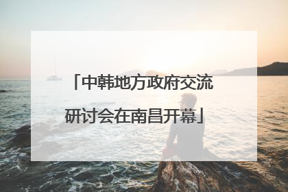 中韩地方政府交流研讨会在南昌开幕