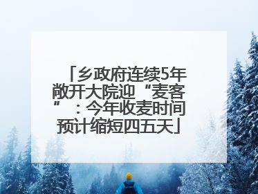 乡政府连续5年敞开大院迎“麦客”：今年收麦时间预计缩短四五天