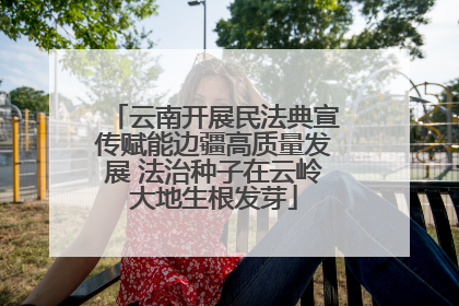 云南开展民法典宣传赋能边疆高质量发展 法治种子在云岭大地生根发芽