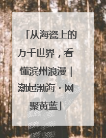 从海瓷上的万千世界，看懂滨州浪漫｜潮起渤海・网聚黄蓝