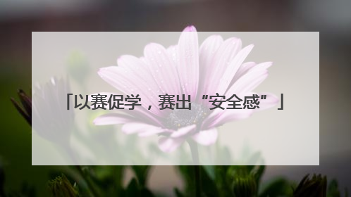 以赛促学，赛出“安全感”