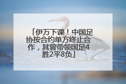 伊万下课！中国足协按合约单方终止合作，其曾带领国足4胜2平8负