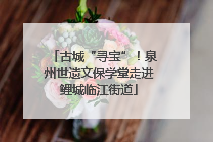 古城“寻宝”！泉州世遗文保学堂走进鲤城临江街道