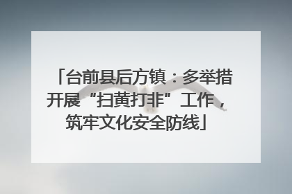 台前县后方镇：多举措开展“扫黄打非”工作，筑牢文化安全防线