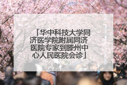 华中科技大学同济医学院附属同济医院专家到滕州中心人民医院会诊