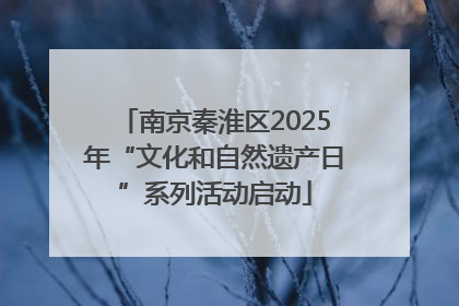 南京秦淮区2025年“文化和自然遗产日”系列活动启动
