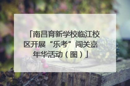 南昌育新学校临江校区开展“乐考”闯关嘉年华活动（图）