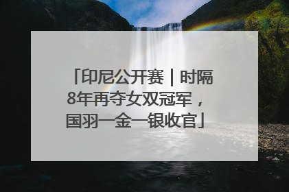 印尼公开赛｜时隔8年再夺女双冠军，国羽一金一银收官