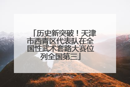 历史新突破！天津市西青区代表队在全国性武术套路大赛位列全国第三