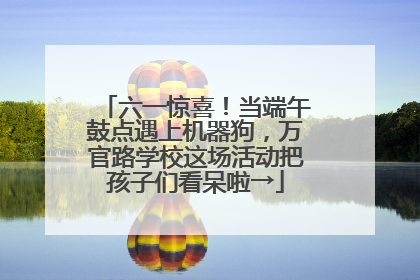六一惊喜！当端午鼓点遇上机器狗，万官路学校这场活动把孩子们看呆啦→