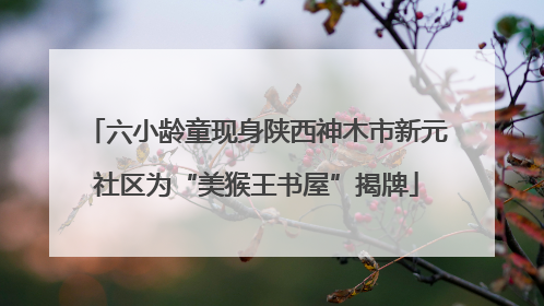 六小龄童现身陕西神木市新元社区为“美猴王书屋”揭牌