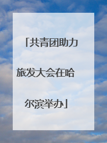 共青团助力旅发大会在哈尔滨举办