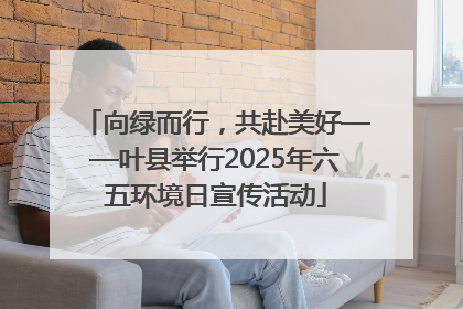 向绿而行，共赴美好——叶县举行2025年六五环境日宣传活动