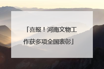 喜报！河南文物工作获多项全国表彰