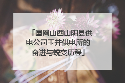 国网山西山阴县供电公司玉井供电所的奋进与蜕变历程