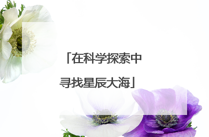 在科学探索中寻找星辰大海
