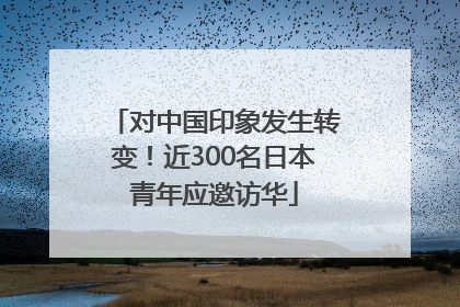 对中国印象发生转变！近300名日本青年应邀访华