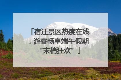 宿迁景区热度在线，游客畅享端午假期“末梢狂欢”