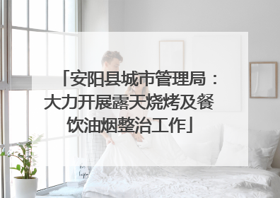 安阳县城市管理局：大力开展露天烧烤及餐饮油烟整治工作