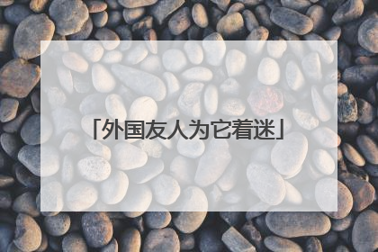 外国友人为它着迷