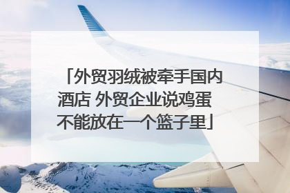 外贸羽绒被牵手国内酒店 外贸企业说鸡蛋不能放在一个篮子里