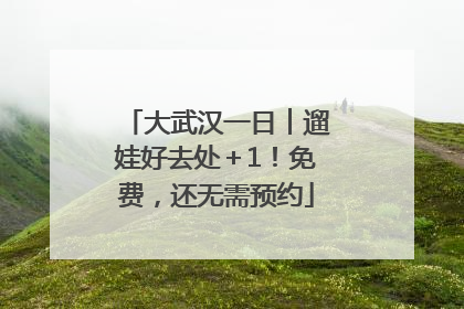 大武汉一日︱遛娃好去处＋1！免费，还无需预约