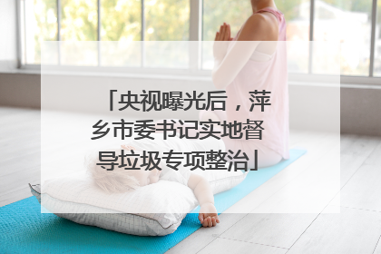 央视曝光后，萍乡市委书记实地督导垃圾专项整治