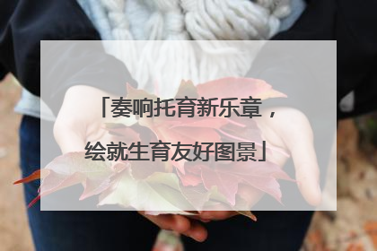 奏响托育新乐章，绘就生育友好图景